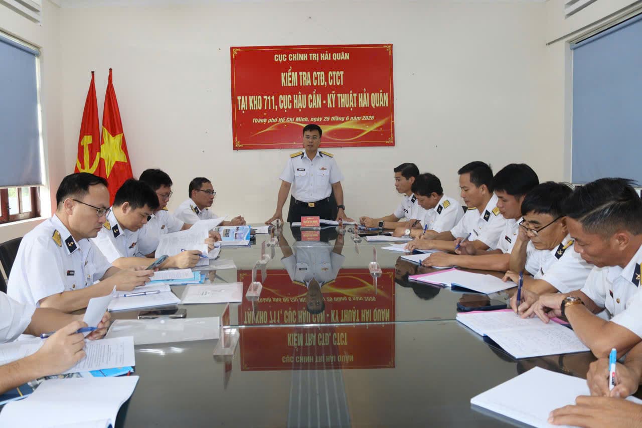 Kiểm tra hoạt động công tác đảng, công tác chính trị tại Kho 711