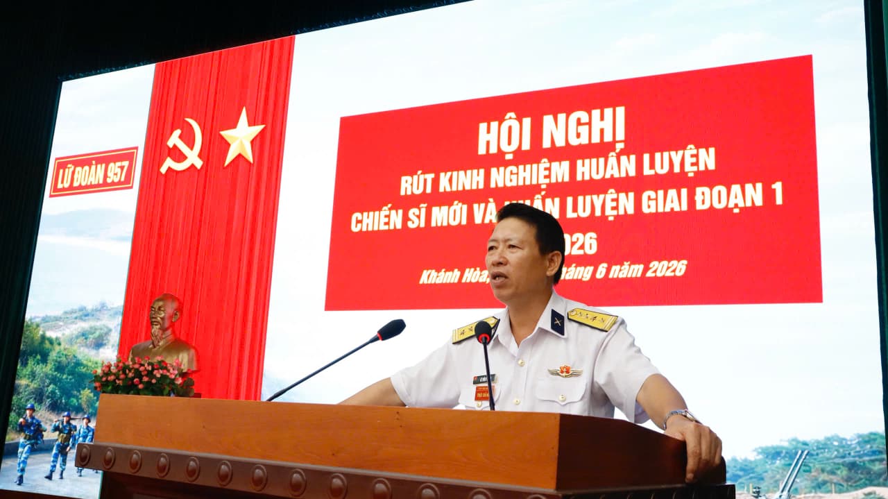Lữ đoàn 957 rút kinh nghiệm huấn luyện giai đoạn I năm 2026
