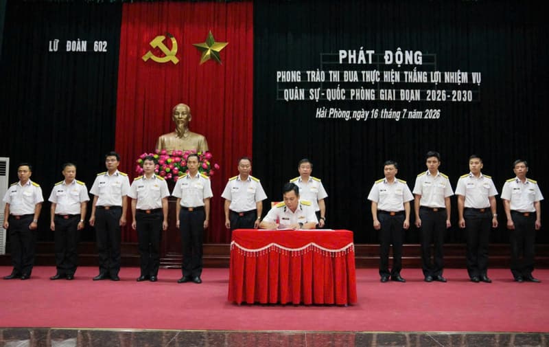 Lữ đoàn 602 phát động thi đua thực hiện nhiệm vụ quân sự, quốc phòng giai đoạn 2026 - 2030