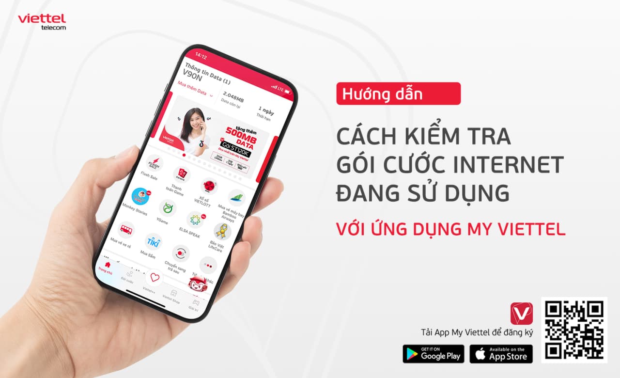 Hướng dẫn khách hàng cách kiểm tra gói cước Internet Viettel đang sử dụng nhanh nhất