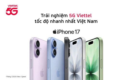Viettel ra mắt gói cước 5G “chính hiệu” cho iPhone 17