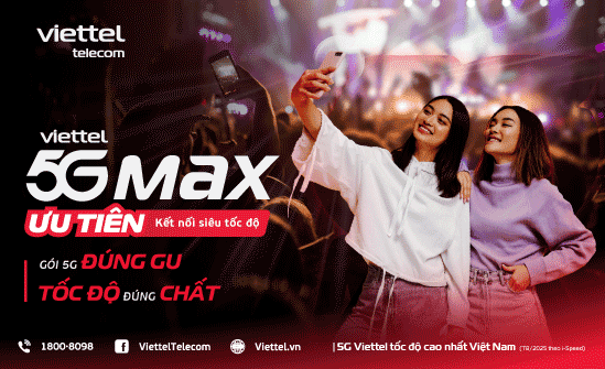 Viettel ra mắt hệ gói cước 5GMAX - Khẳng định vị thế dẫn đầu về tốc độ và trải nghiệm