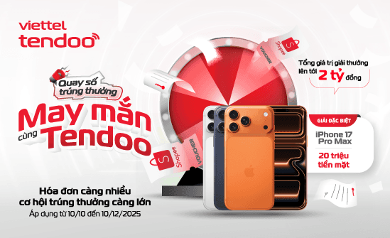 Cơ hội nhận hàng ngàn ưu đãi hấp dẫn khi tham gia chương trình quay số May mắn cùng Tendoo