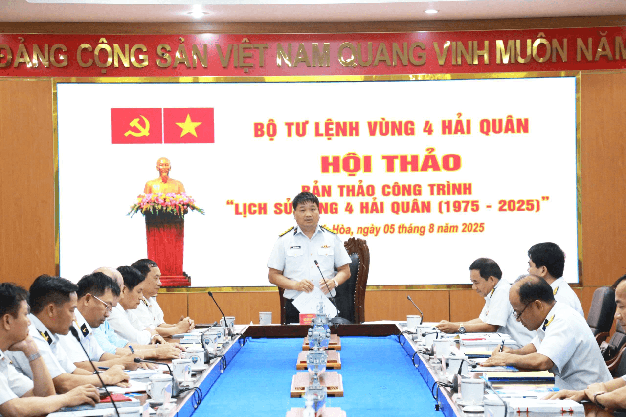 Hội thảo bản thảo công trình “Lịch sử Vùng 4 Hải quân (1975 - 2025)”