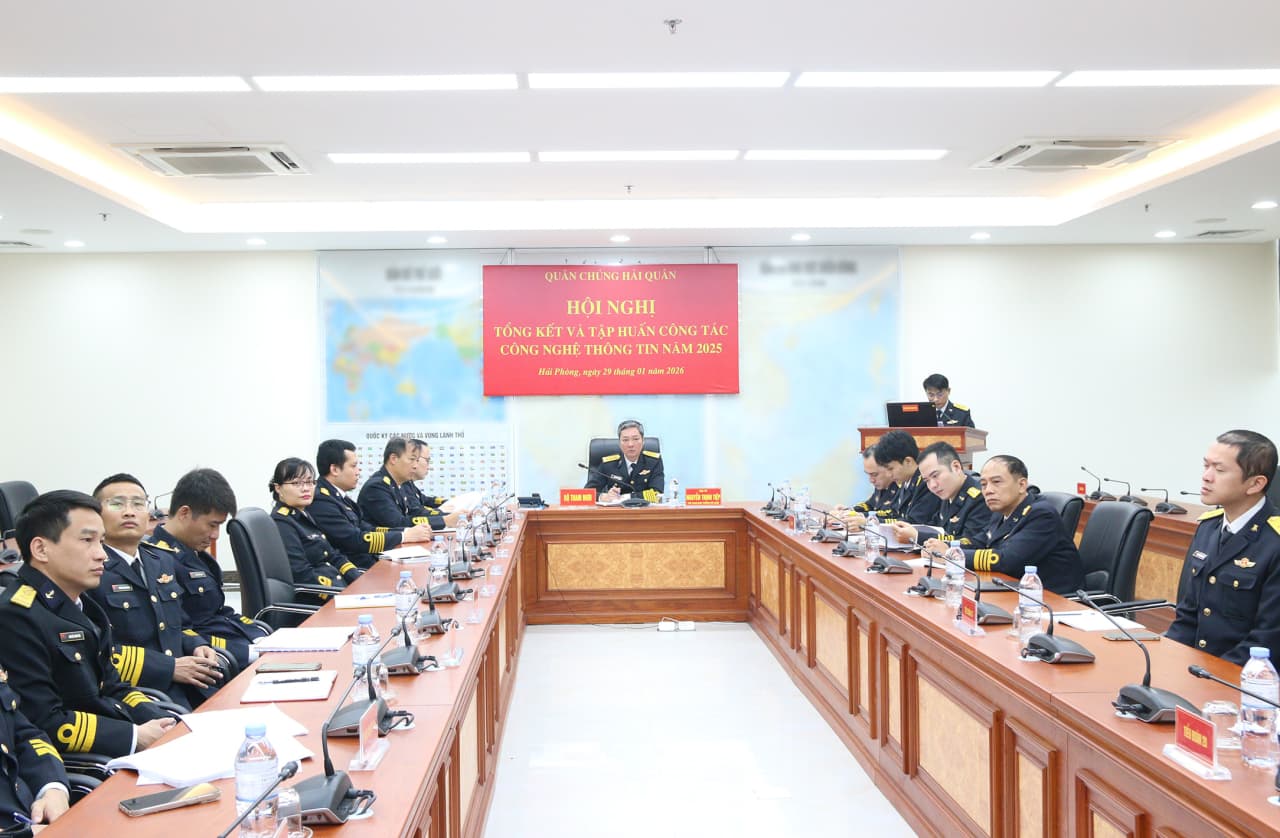 Bộ Tham mưu Hải quân tổ chức Hội nghị tổng kết và tập huấn công tác công nghệ thông tin