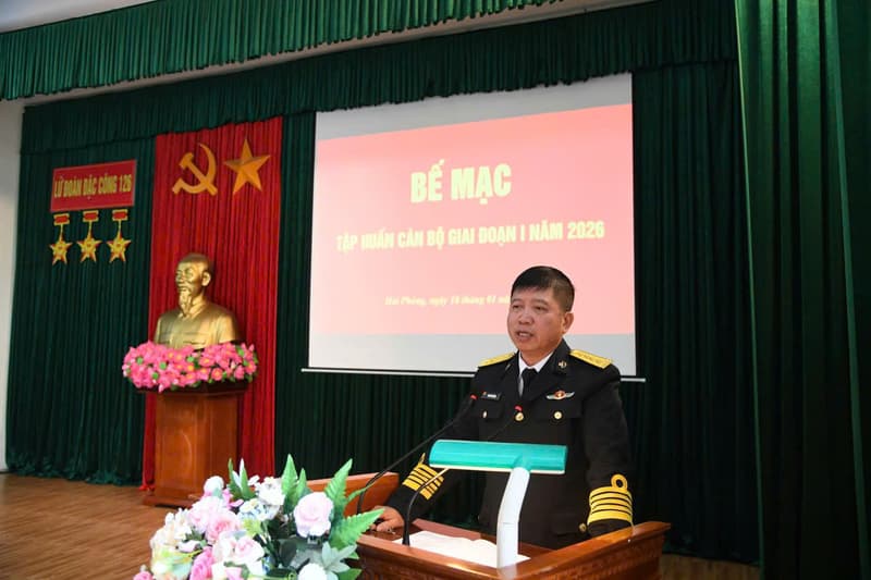 Lữ đoàn 126 bế mạc tập huấn cán bộ năm 2026