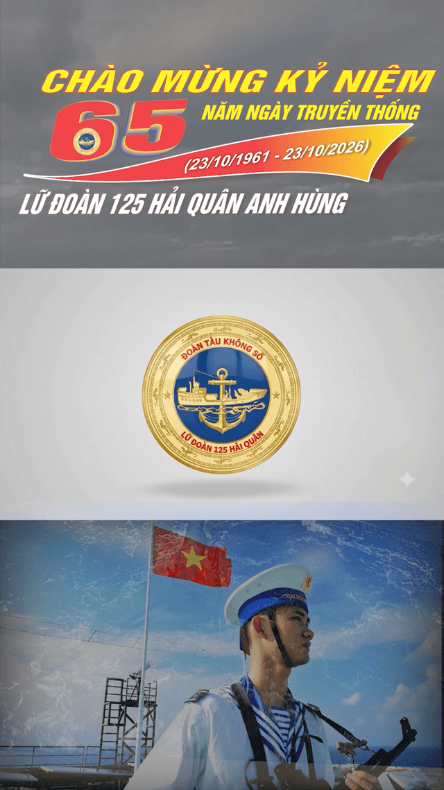 Chào mừng kỷ niệm 65 năm ngày truyền thống Lữ đoàn 125 Hải quân anh hùng