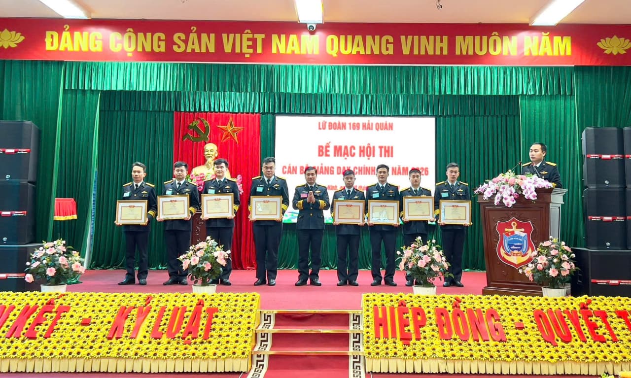 Lữ đoàn 169: Hội thi cán bộ giảng dạy chính trị năm 2026