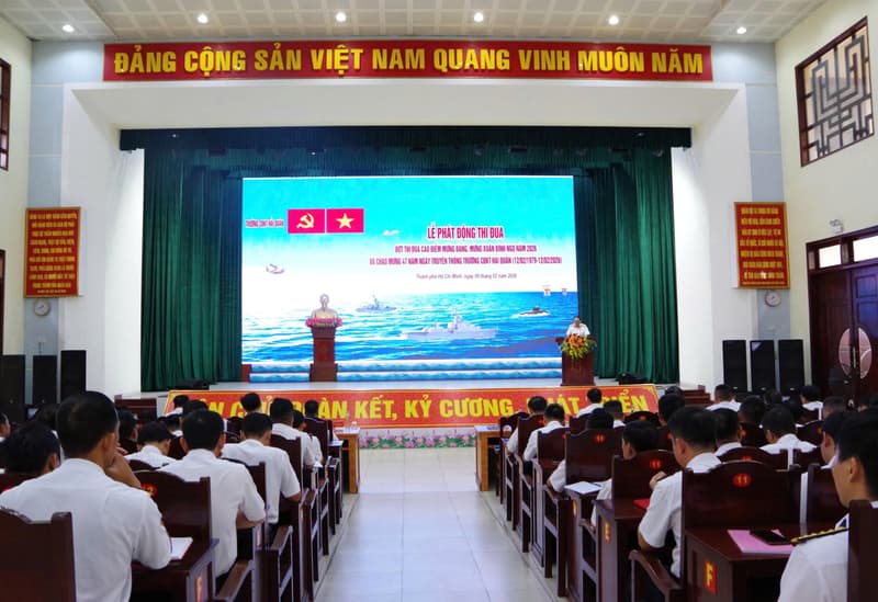 Trường Cao đẳng Kỹ thuật Hải quân phát động đợt thi đua cao điểm