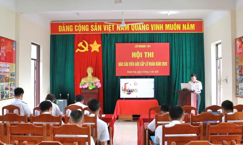 Lữ đoàn 101: Hội thi báo cáo viên giỏi năm 2026