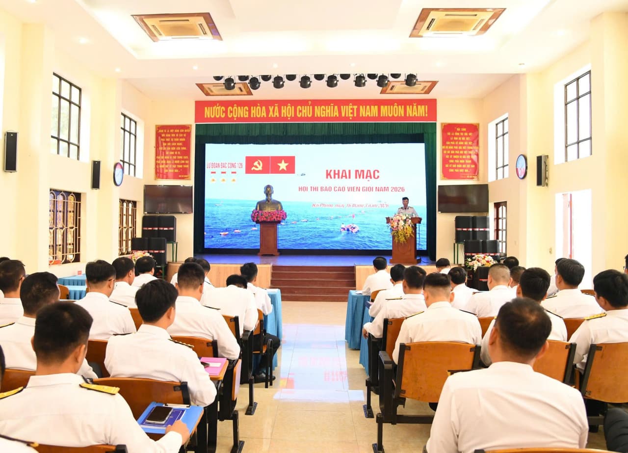 Lữ đoàn 126 khai mạc Hội thi báo cáo viên giỏi năm 2026