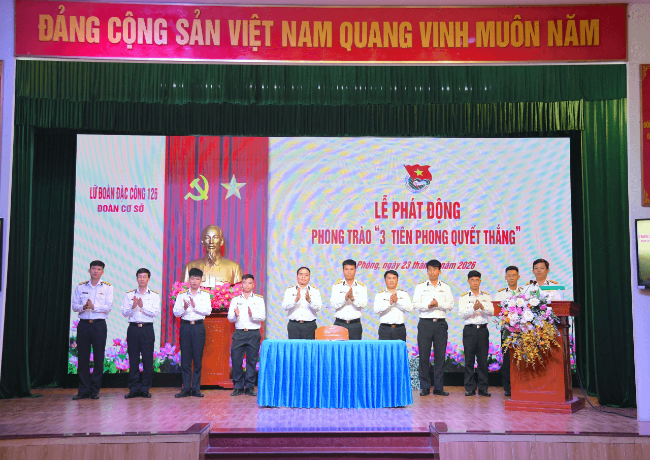 Tuổi trẻ Lữ đoàn 126 phát động phong trào “3 tiên phong quyết thắng”