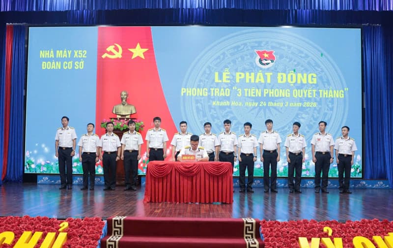 Đoàn cơ sở Nhà máy X52 phát động phong trào “3 tiên phong quyết thắng”