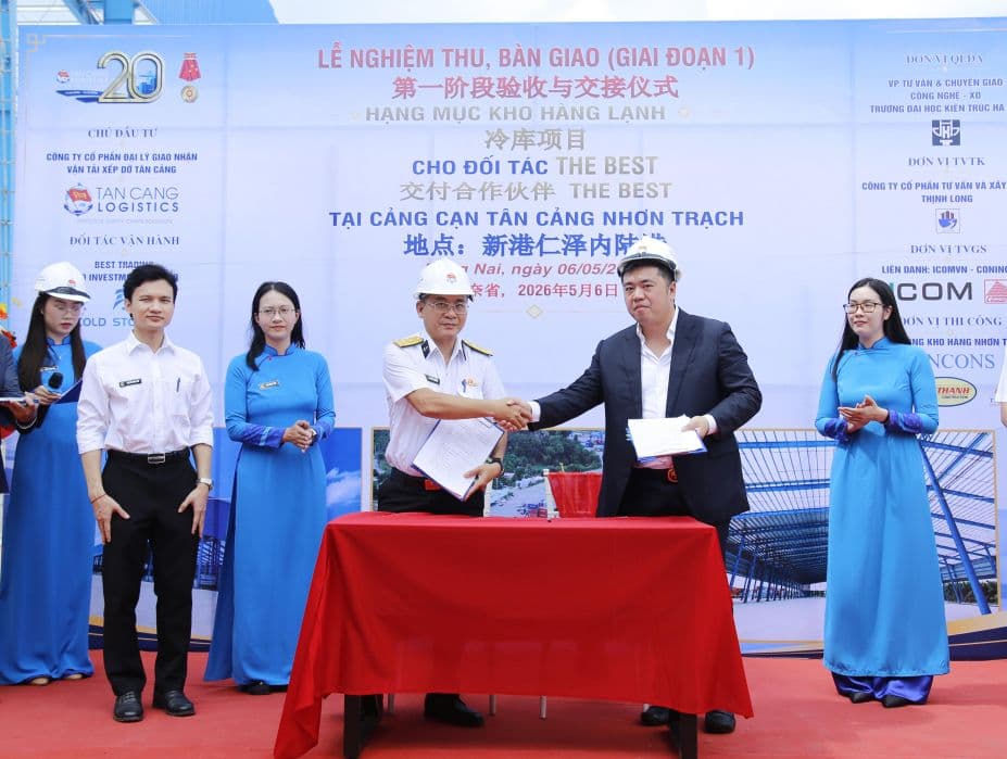 Bàn giao dự án kho hàng tại ICD Tân cảng Nhơn Trạch giai đoạn 1