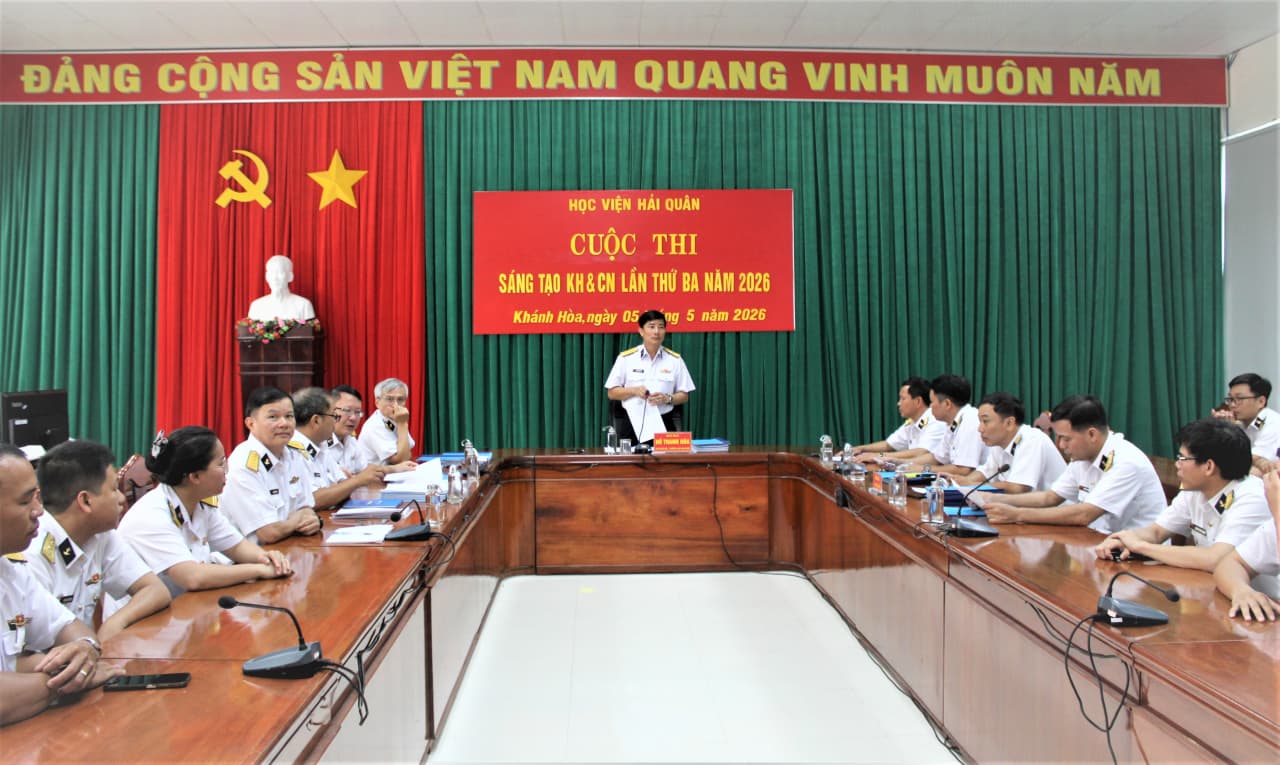 Học viện Hải quân chấm thi vòng chung khảo cuộc thi sáng tạo KHCN