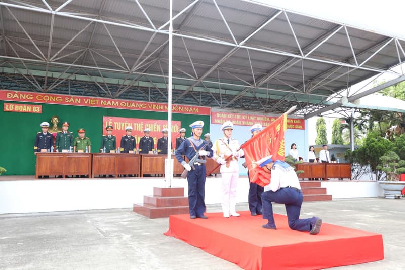 Lữ đoàn Công binh 83 Hải quân tổ chức Lễ tuyên thệ chiến sĩ mới năm 2026