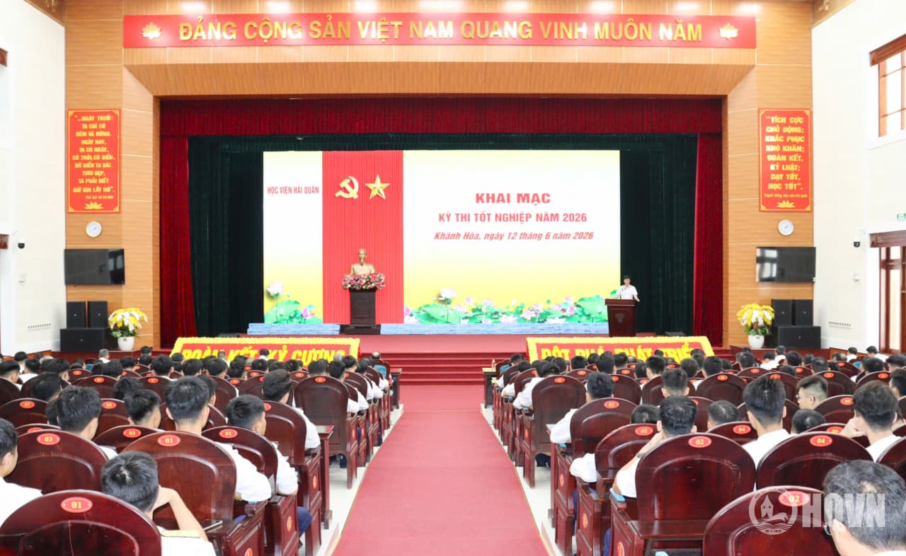 Học viện Hải quân khai mạc kỳ thi tốt nghiệp năm 2026