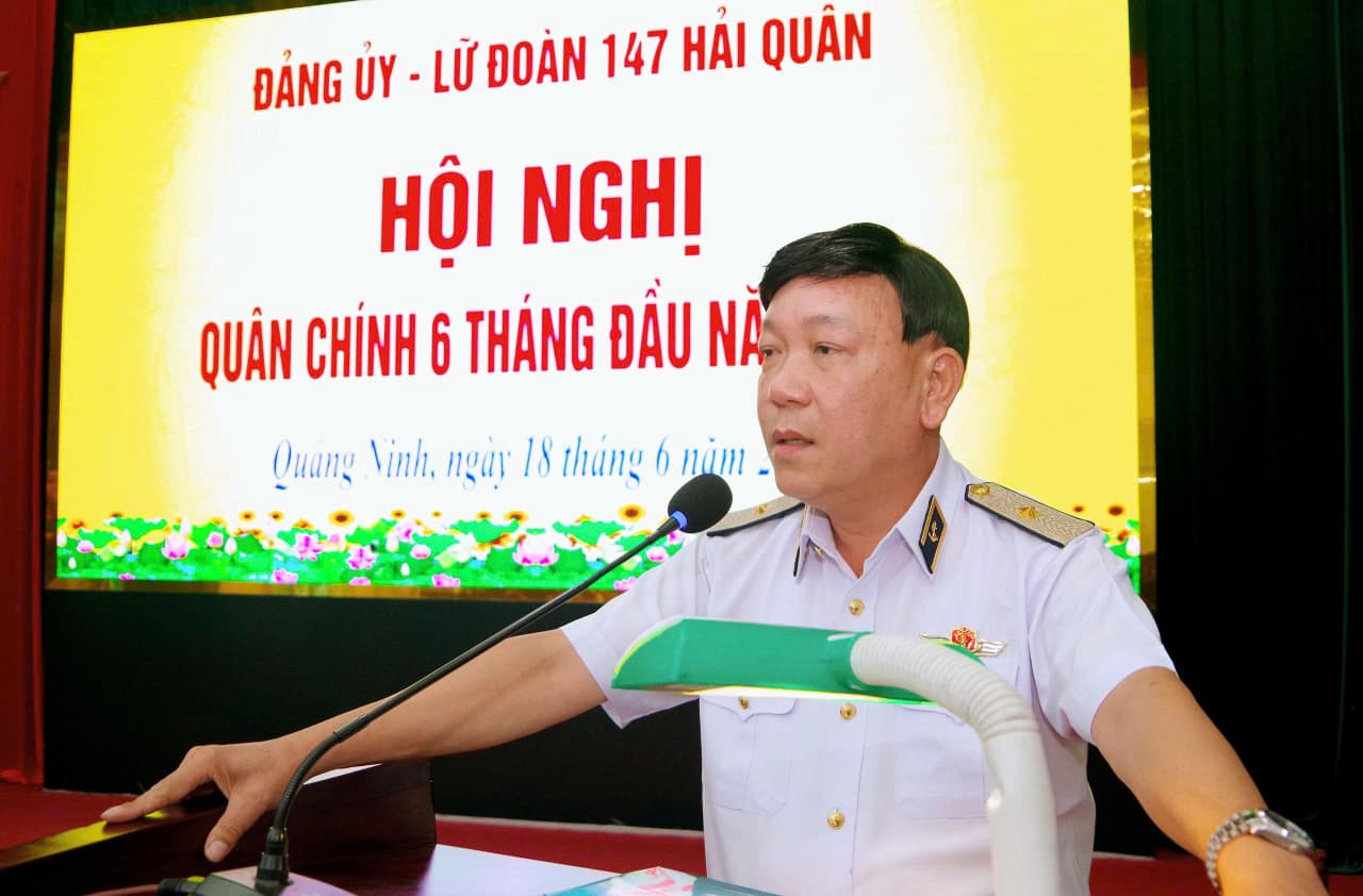 Lữ đoàn 147 tổ chức Hội nghị quân chính 6 tháng đầu năm 2026
