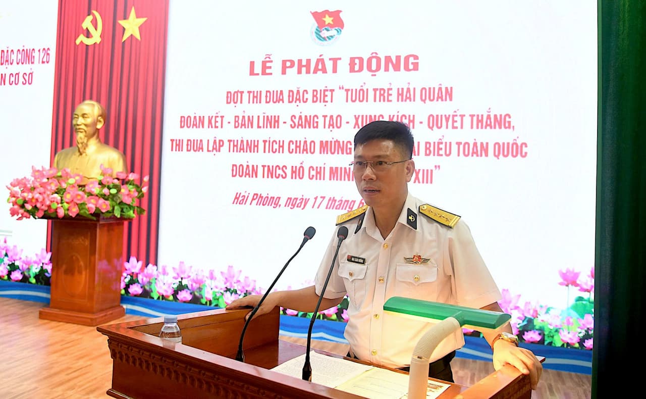 Lữ đoàn 126 phát động đợt thi đua chào mừng Đại hội Đoàn TNCS Hồ Chí Minh