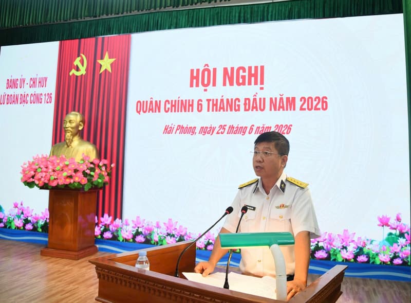 Lữ đoàn 126 tổ chức Hội nghị Quân chính 6 tháng đầu năm 2026