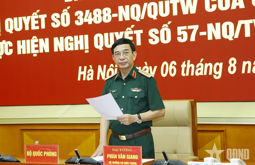 Đại tướng Phan Văn Giang: Tạo đột phá thực chất về khoa học, công nghệ, đổi mới sáng tạo trong Quân đội