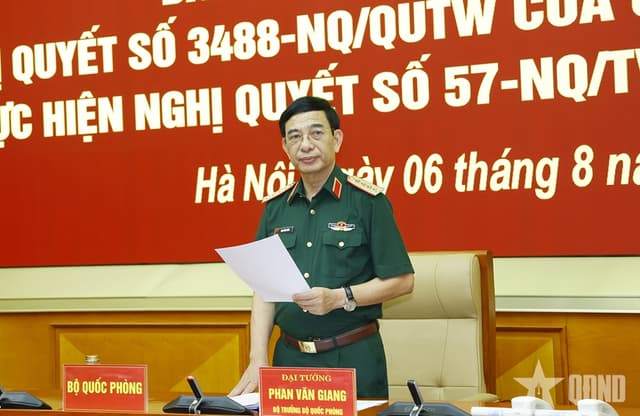 Đại tướng Phan Văn Giang: Tạo đột phá thực chất về khoa học, công nghệ, đổi mới sáng tạo trong Quân đội
