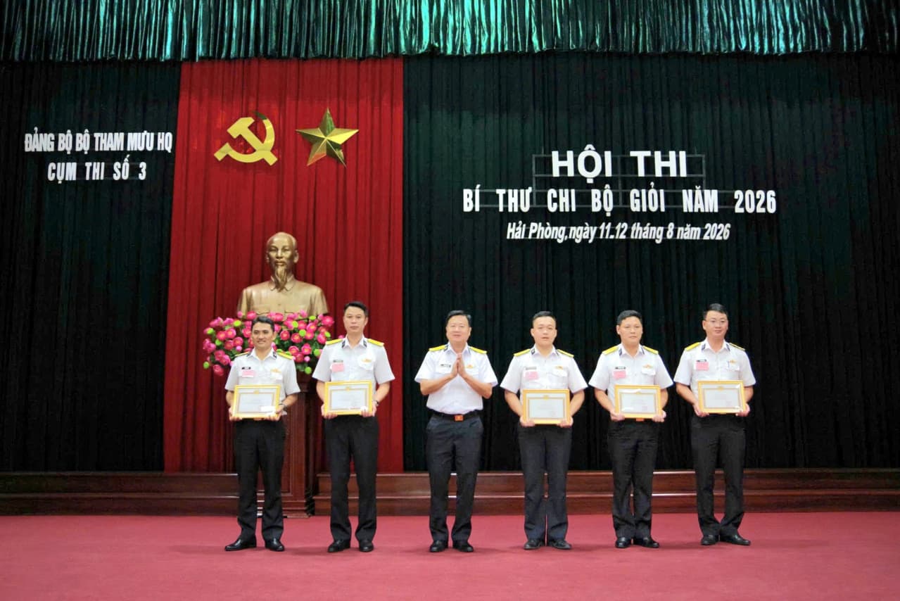 Bộ Tham mưu Hải quân: Hội thi Bí thư Chi bộ giỏi cụm thi số 3 thành công tốt đẹp
