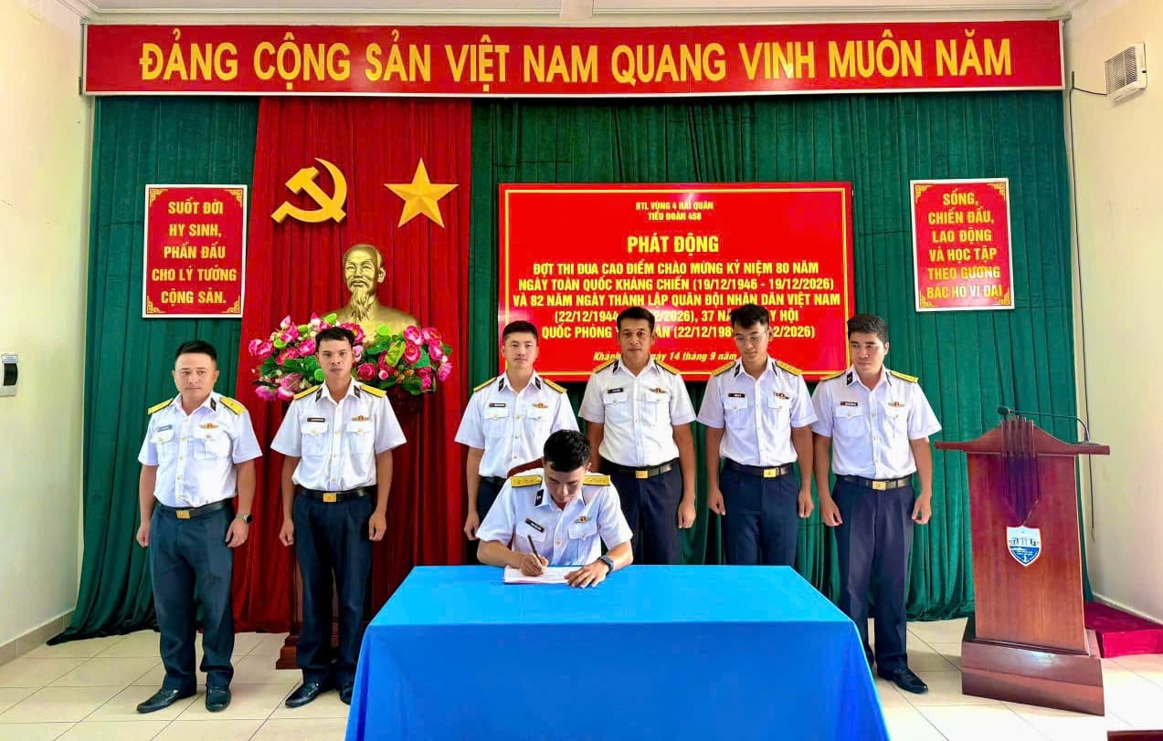 Tiểu đoàn 458 phát động thi đua