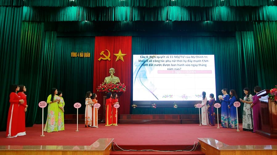 Vùng 4 Hải quân: Hội thi cán bộ Hội phụ nữ cơ sở giỏi