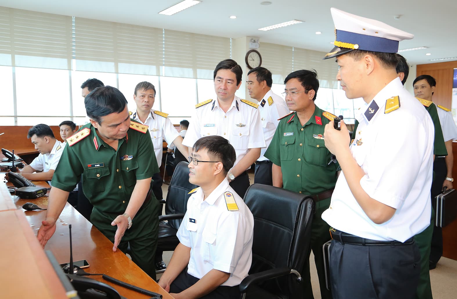 Thượng tướng Lê Chiêm thăm và làm việc tại Tổng công ty Tân cảng Sài Gòn