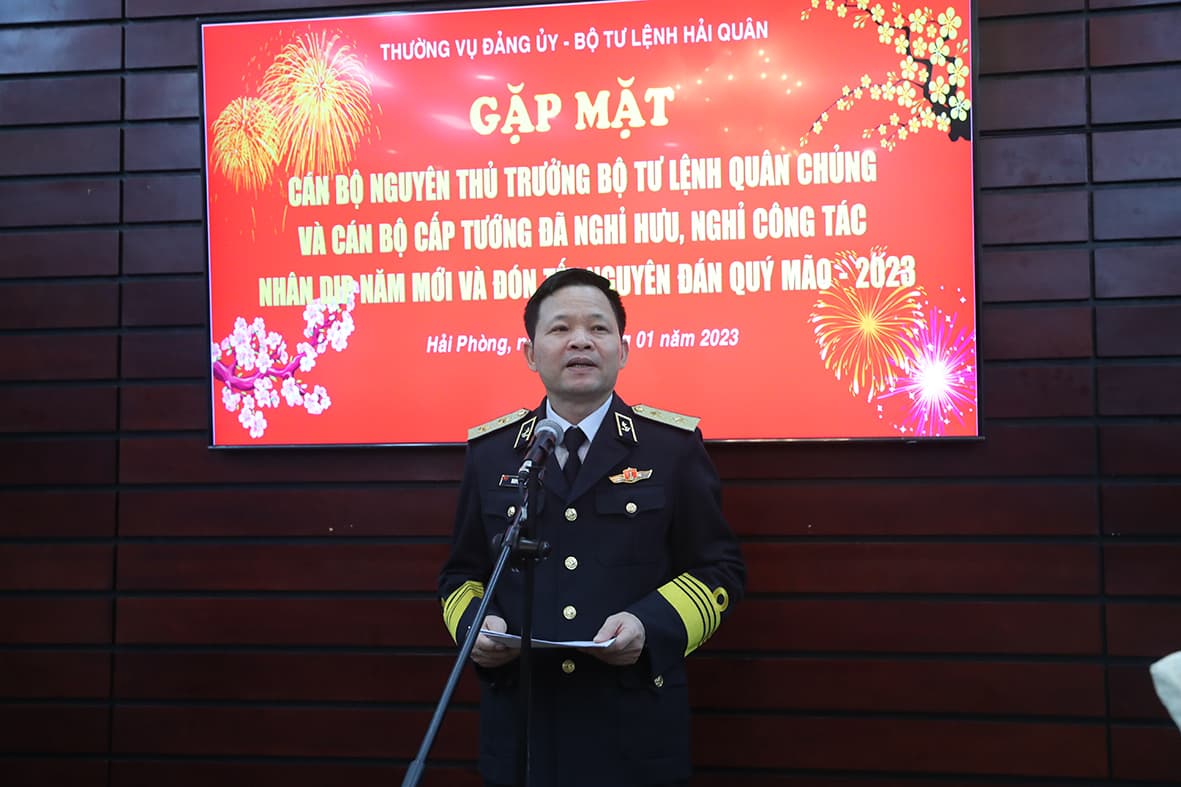 Bộ Tư lệnh Hải quân gặp mặt cán bộ cấp tướng đã nghỉ hưu nhân dịp Xuân Quý Mão 2023