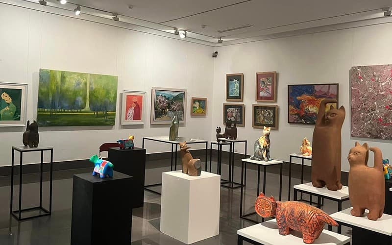 Triển lãm “Mèo du Xuân” hội tụ 28 họa sĩ, văn nghệ sĩ