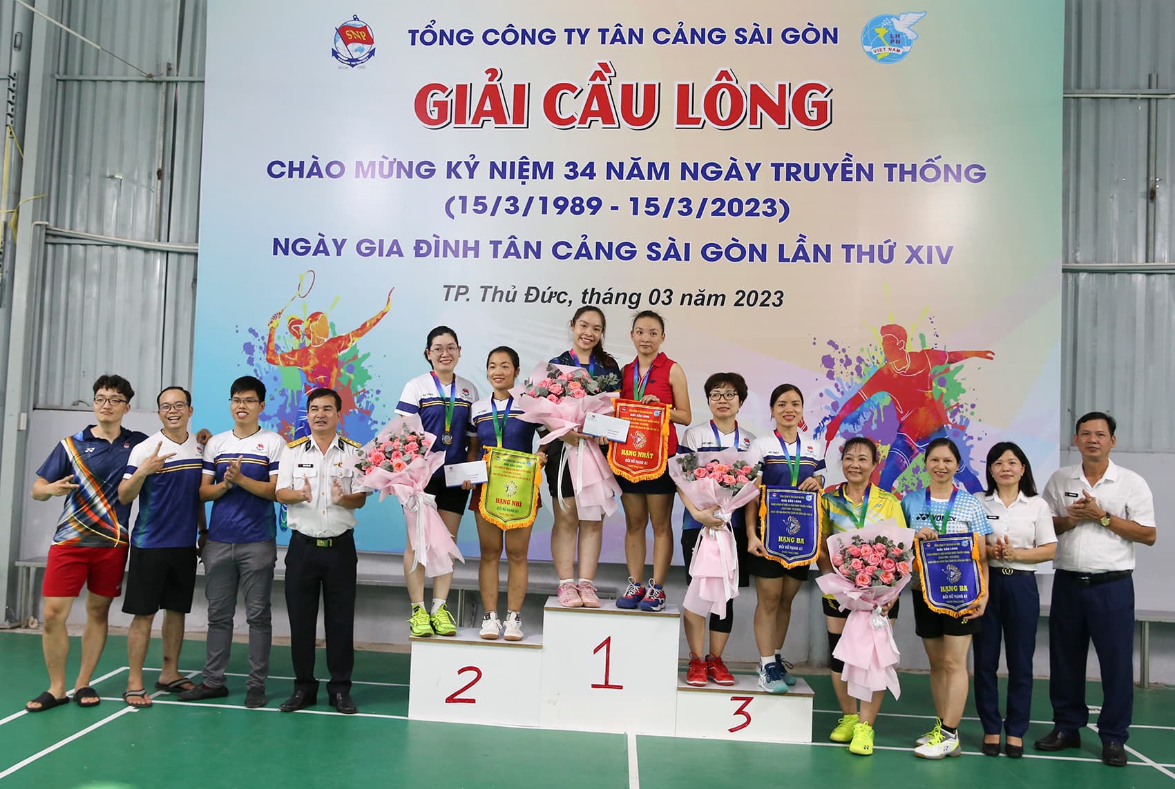 Tổng công ty Tân cảng Sài Gòn: Tổ chức giải cầu lông chào mừng kỷ niệm 34 năm ngày truyền thống