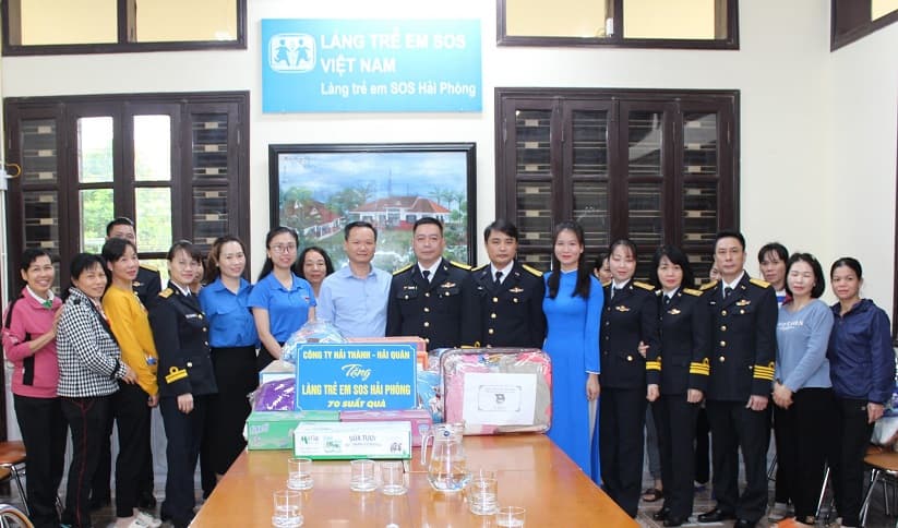 Công ty Hải Thành thăm, tặng quà các cháu Làng trẻ em SOS Hải Phòng