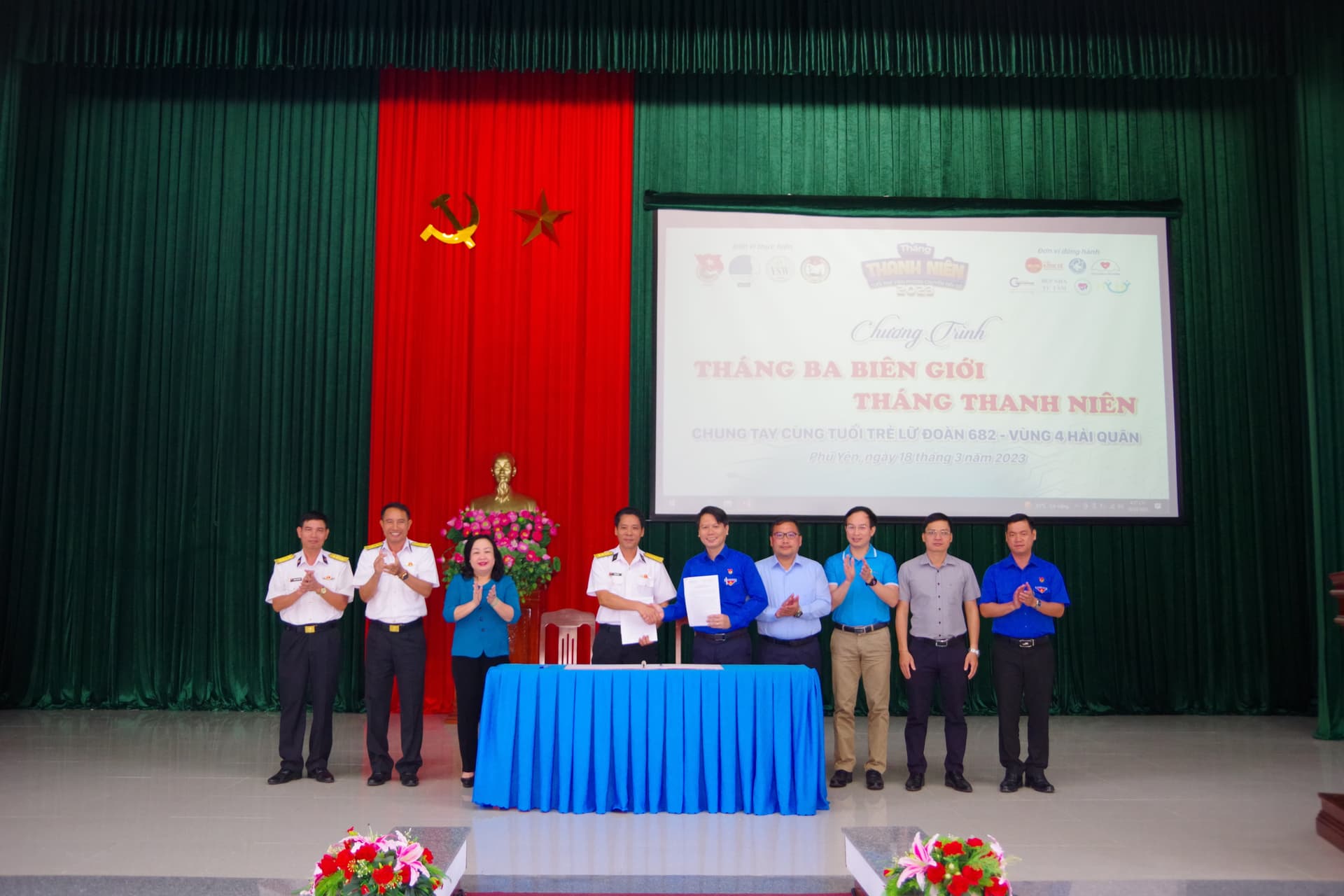 Lữ đoàn 682-Tỉnh đoàn Phú Yên: Ký kết chương trình phối hợp hoạt động giai đoạn 2023-2027