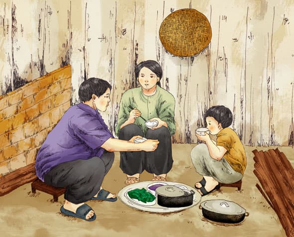 Ngọt ngào vị tép sông quê