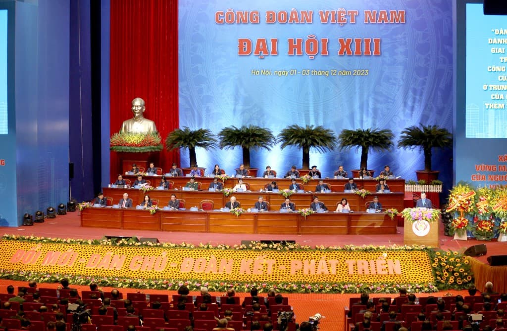 Khai mạc trọng thể Đại hội XIII Công đoàn Việt Nam