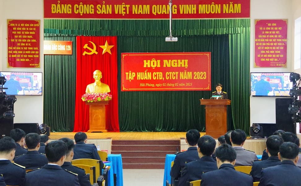 Lữ đoàn 126 tập huấn công tác đảng, công tác chính trị năm 2023