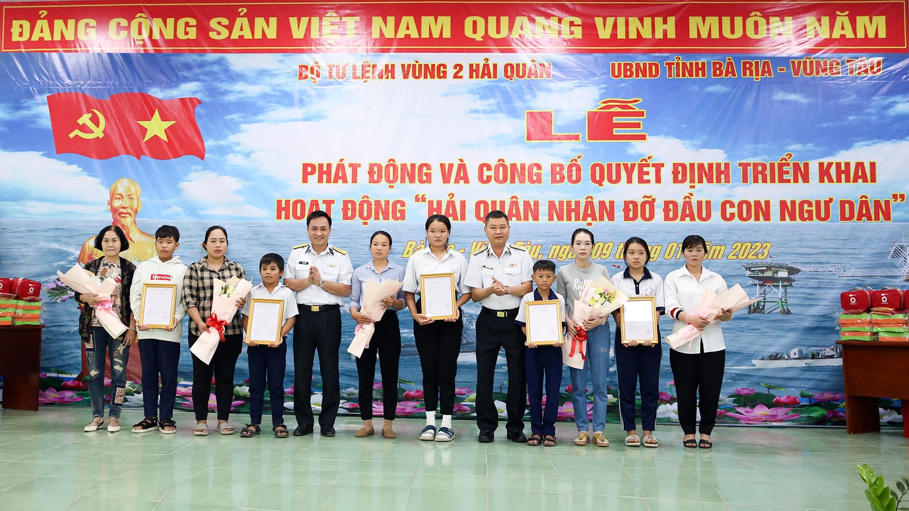 “Con đỡ đầu” của bộ đội Hải quân Vùng 2