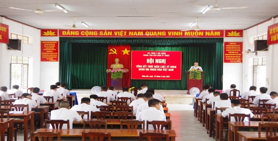 Trung tâm Bảo đảm kỹ thuật Vùng 2 tổng kết thực hiện Luật Sĩ quan Quân đội nhân dân Việt Nam