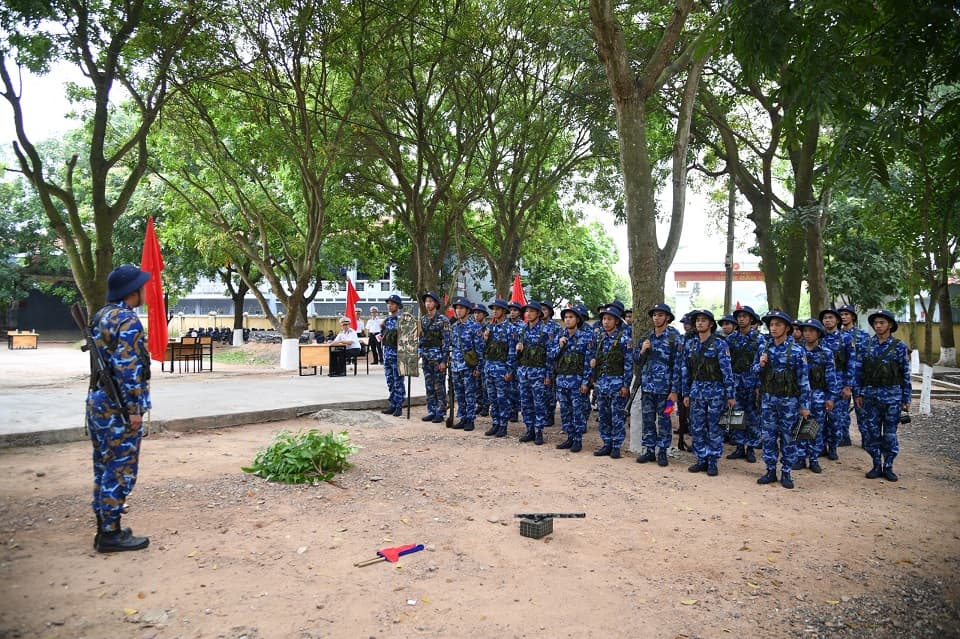 Quân chủng Hải quân kiểm tra huấn luyện chiến sĩ mới tại Tiểu đoàn 158