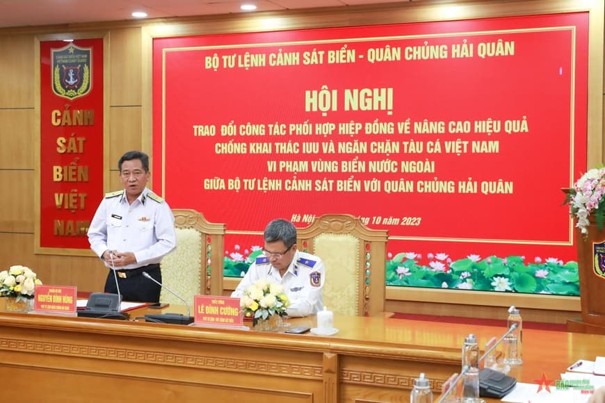 Cảnh sát biển và Quân chủng Hải quân phối hợp nâng cao hiệu quả chống khai thác IUU