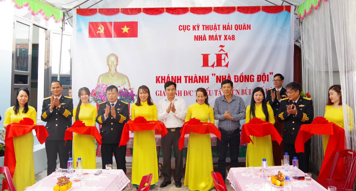 Nhà máy X48 khánh thành và bàn giao nhà đồng đội tại Thái Bình