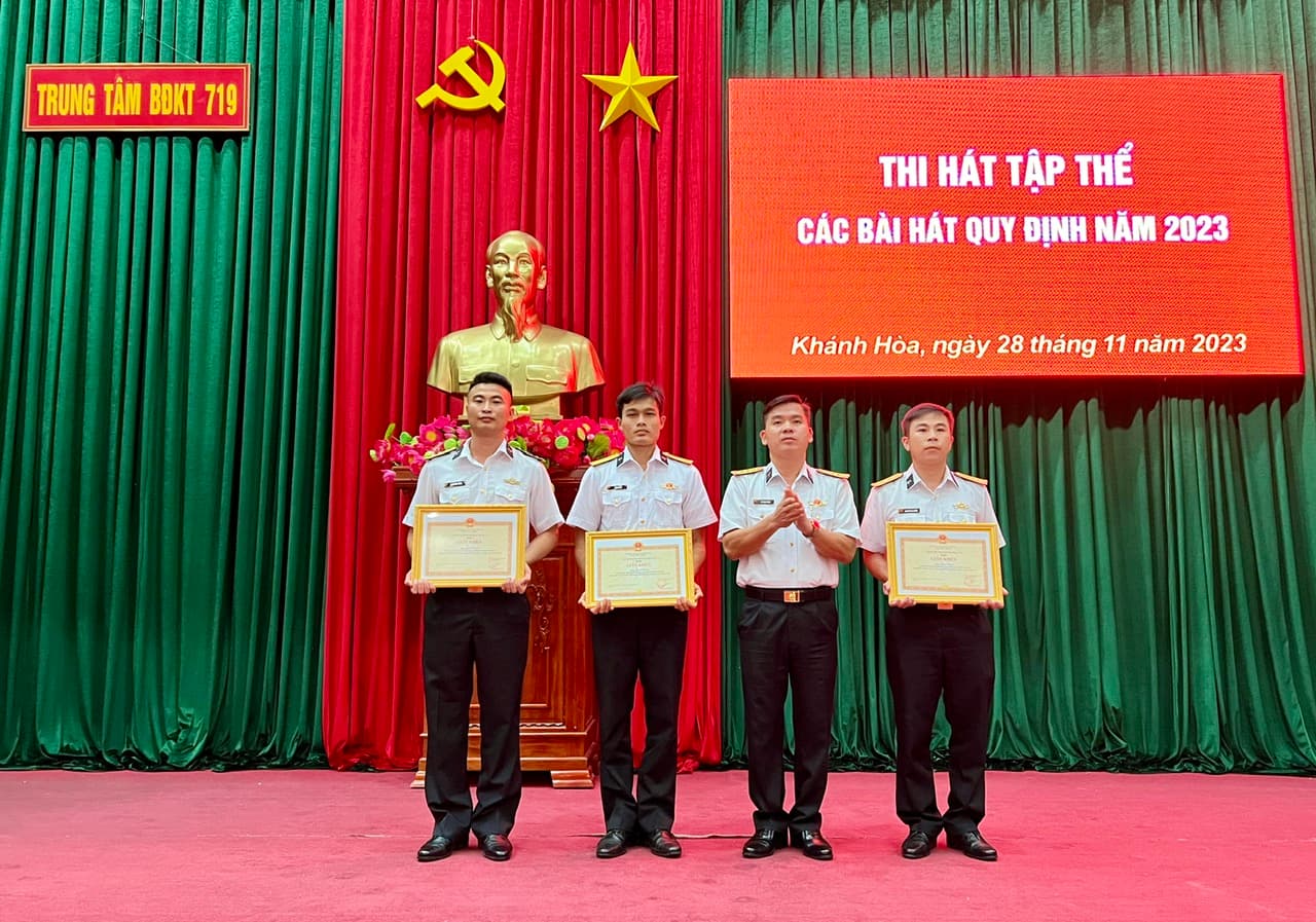 Trung tâm Bảo đảm kỹ thuật 719: Thi các bài hát quy định năm 2023