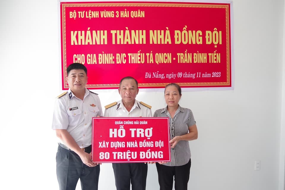 Vùng 3 khánh thành và bàn giao nhà đồng đội tặng quân nhân