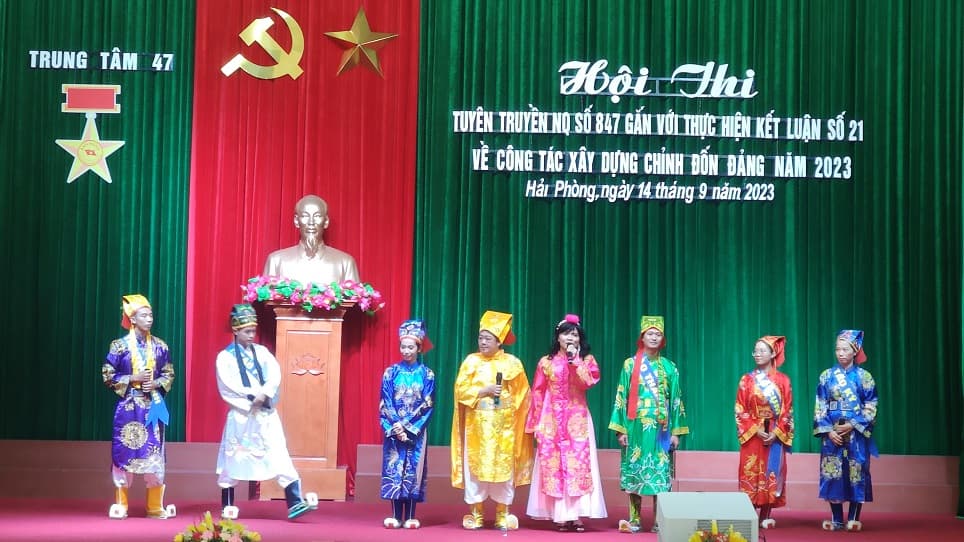 Trung tâm 47: Hội thi tuyên truyền về phát huy phẩm chất “Bộ đội Cụ Hồ”