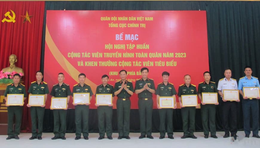 Bế mạc tập huấn cộng tác viên phát thanh, truyền hình toàn quân 2023 khu vực phía Bắc