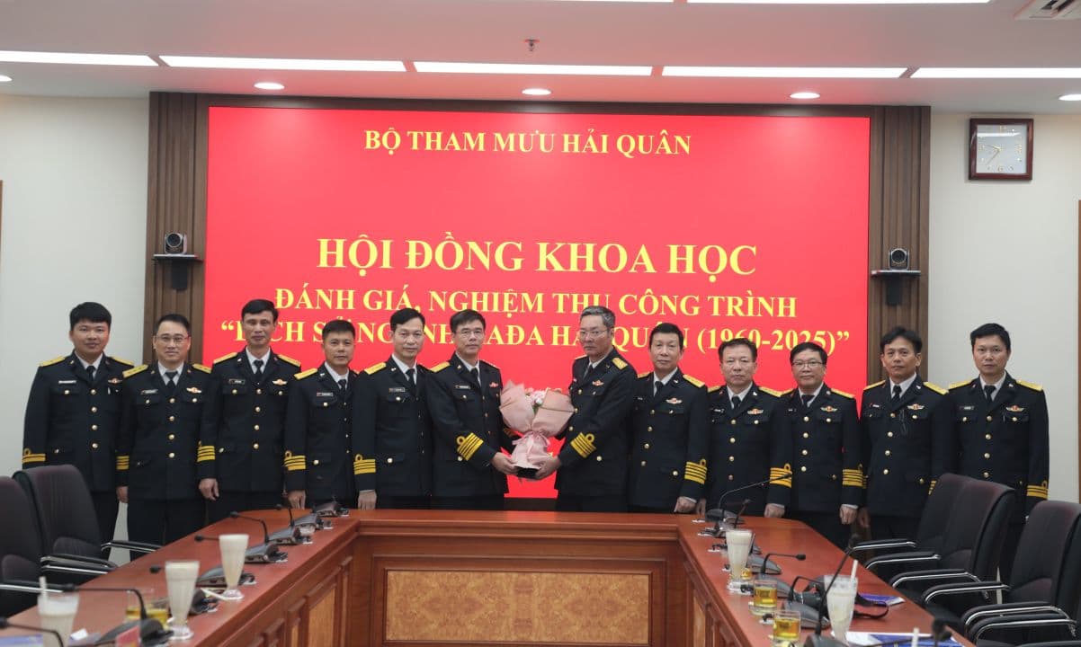 Nghiệm thu công trình Lịch sử ngành Ra đa Hải quân (1960-2025)