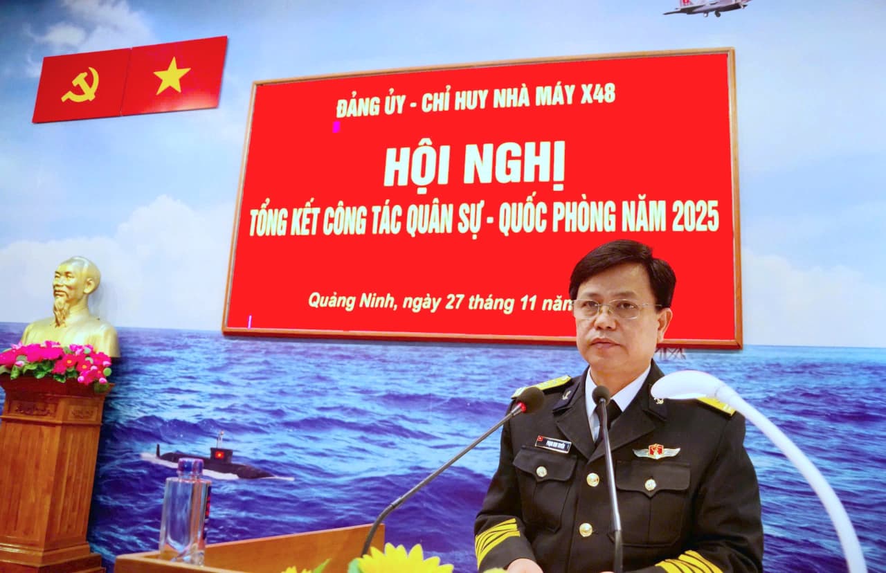 Nhà máy X48 tổng kết công tác quân sự - quốc phòng năm 2025