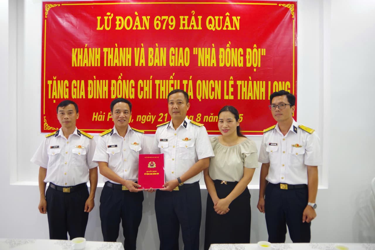 Lữ đoàn 679: Khánh thành và bàn giao nhà đồng đội tại Hải Phòng